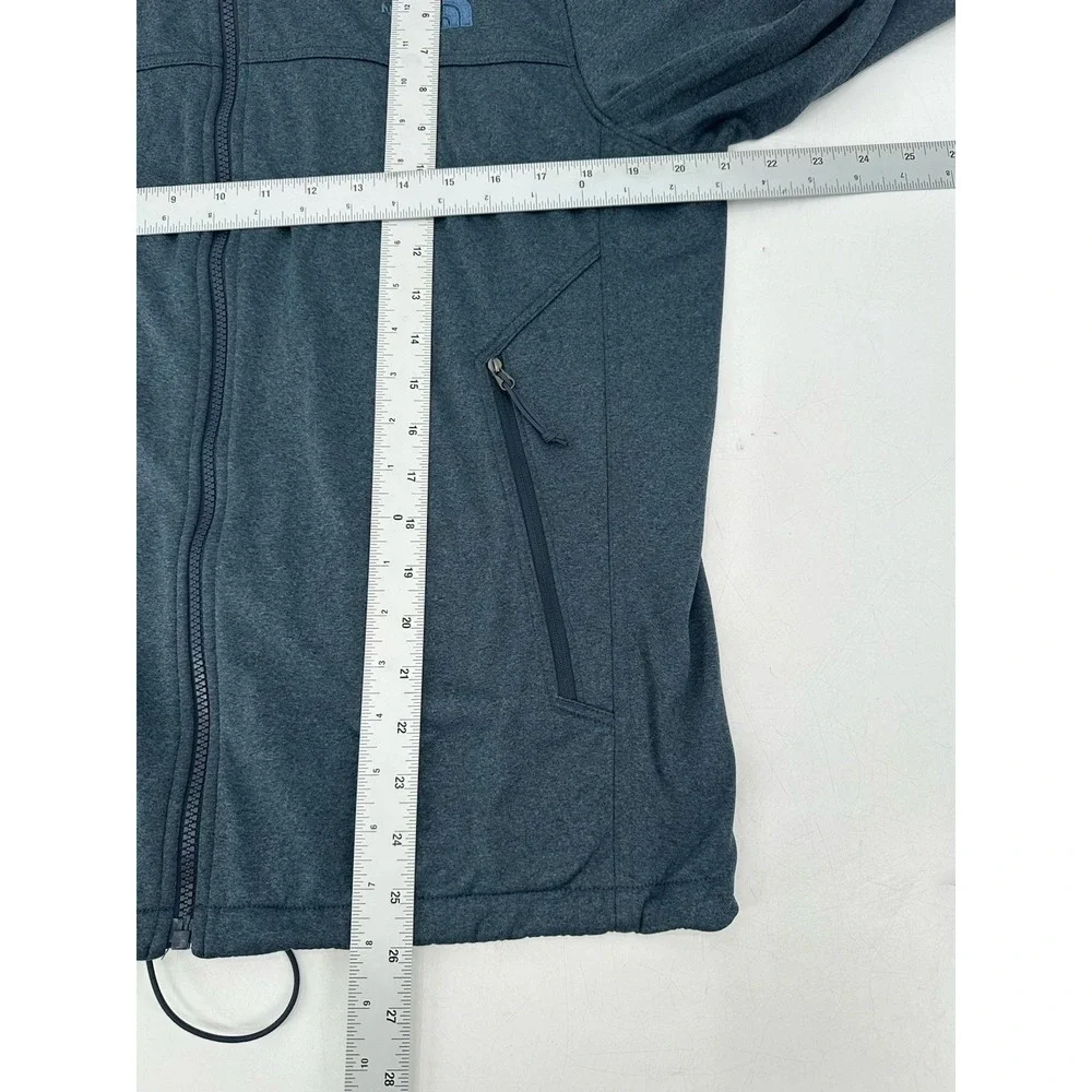THE NORTH FACE Windwall Jacket Mens Medium Blue Heather Full Zip Stretch Outdoor